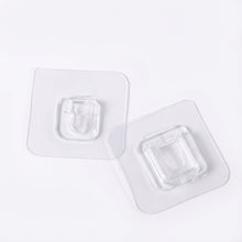 Charger l'image dans la galerie, Featured image for product gid://shopify/Product/5319707558042 - Crochets adhésifs transparents carrés en plastique, design minimaliste. - Crochets muraux autocollants transparents en plastique carrés, design minimaliste. - Crochets adhésifs transparents carrés en plastique, design minimaliste.
